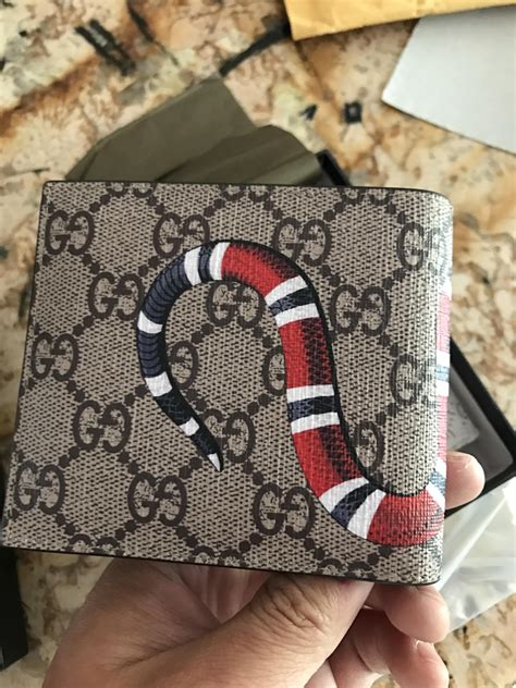 black gucci wallet snake|Gucci wallet snake review.